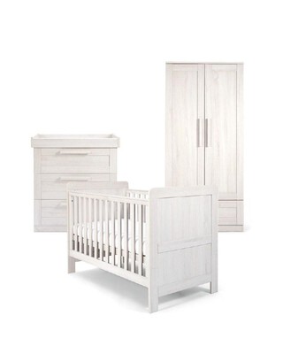 Atlas 3 Piece Cotbed Set with Dresser Changer and Wardrobe